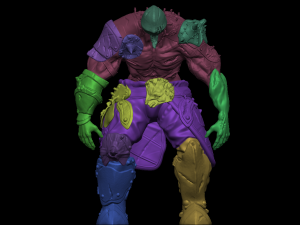 Leather Golem 3D Print Model 3Dプリントモデル