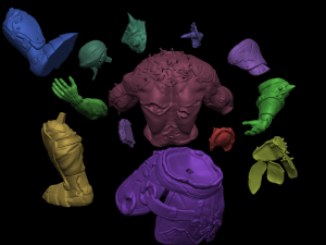 Leather Golem 3D Print Model 3Dプリントモデル