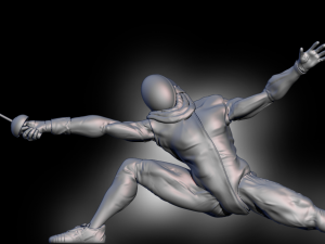 Swordsman 3D Print Model