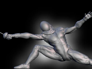 तलवार ले जानेवाला 3D प्रिंट मॉडल