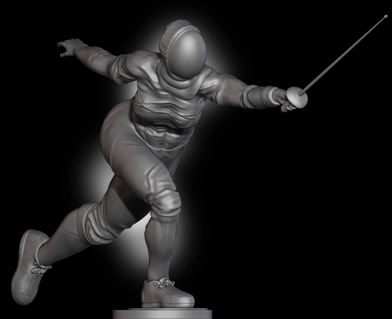 Sword Master 3D 3D Print Model .c4d .max .obj .3ds .fbx .stl .blend 