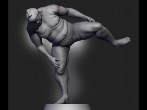 Sumo Wrestler 3D Print Model