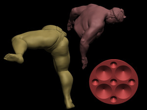 Sumo Wrestler 3D Print Model