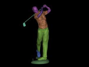 Golfer 3D Print Model