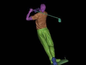 Golfer 3D Print Model