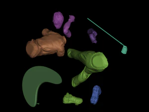 Golfer 3D Print Model