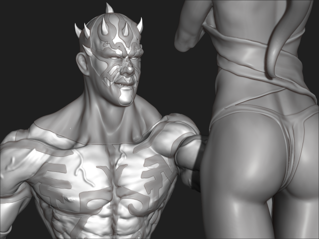 Darth Maul 3Dプリントモデル .c4d .max .obj .3ds .fbx .stl .blend 