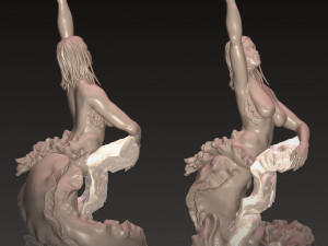 Mermaid 3D Принт Модель