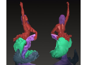 Mermaid 3D Принт Модель