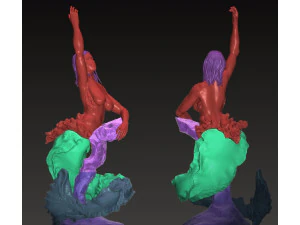 Mermaid 3D Print Model