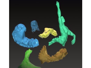 Mermaid 3D Принт Модель