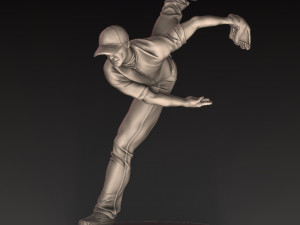 BASEBALL PLAYER 3D Print Model