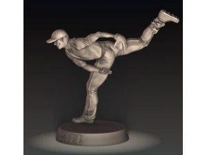 BASEBALL PLAYER 3D Print Model