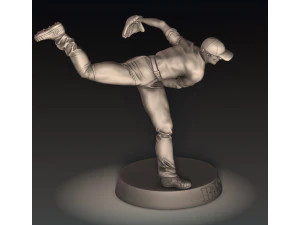 BASEBALL PLAYER 3D Print Model