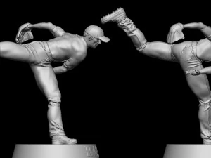 BASEBALL PLAYER 3D Print Model