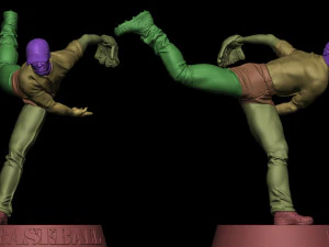 BASEBALL PLAYER 3D Print Model