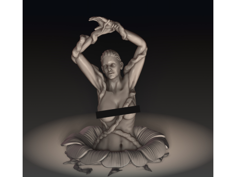 FLOWER GIRL 3D Print Model