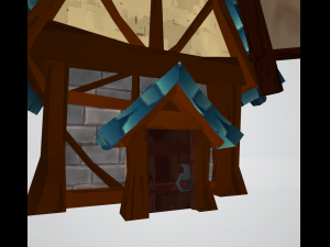 Windmill low-poly 3D-Modell