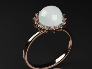 Pearl ring 3D Model