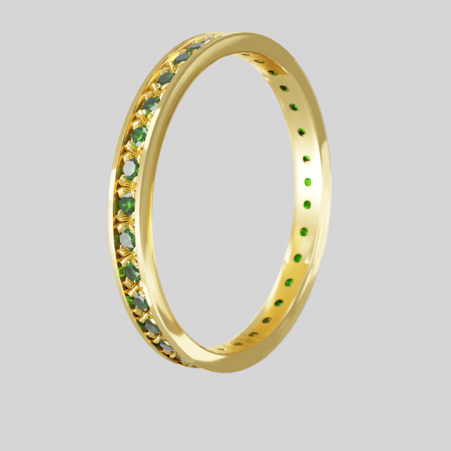 Emerald ring Model 3D .c4d .max .obj .3ds .fbx .stl .blend 