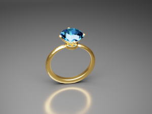 Topaz ring 3D Модель