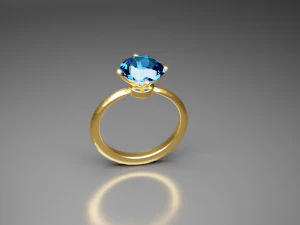 Topaz ring 3D Model