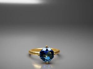 Topaz ring 3D Model