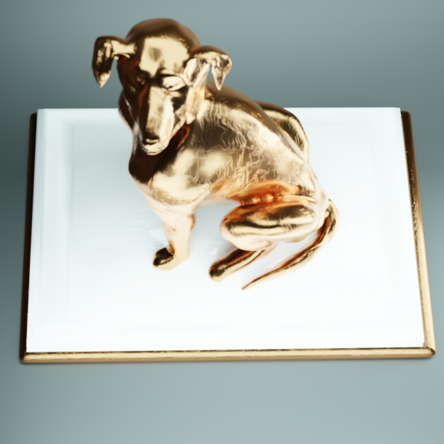 Figurine of a dog 3Dモデル .c4d .max .obj .3ds .fbx .stl .blend 