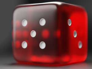Dice playing 3D Model