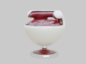 Oval armchair 3D Model