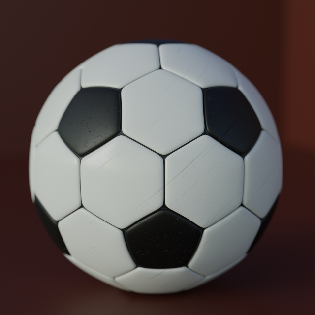Soccer ball HD 3D 模型 .c4d .max .obj .3ds .fbx .stl .blend