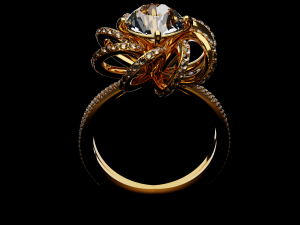 Curve Ring Modello 3D