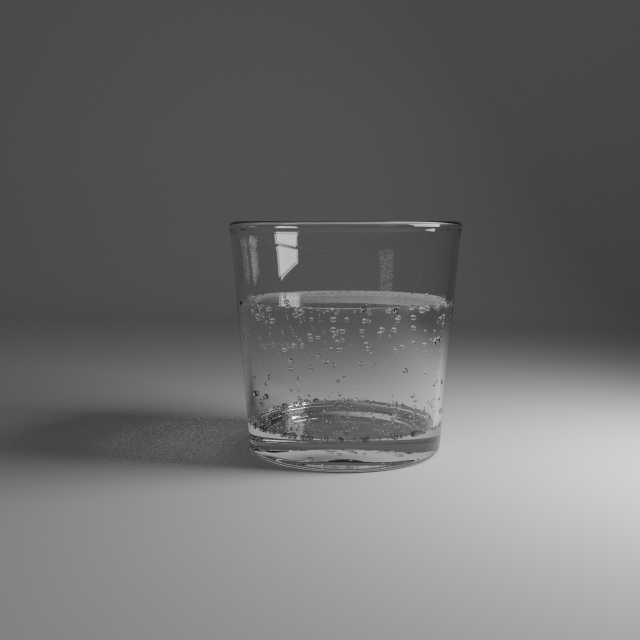 Glass of Water 3D Model .c4d .max .obj .3ds .fbx .stl .blend 