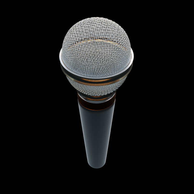 Microphone Modèle 3D .c4d .max .obj .3ds .fbx .stl .blend 
