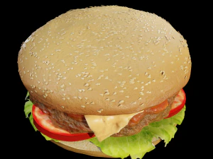Hamburger Modèle 3D