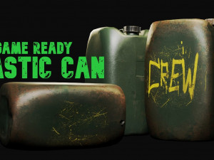 Game Ready Plastic Can 3D मॉडल