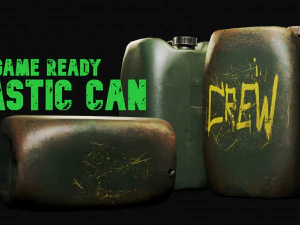 Lattina di plastica pronta per il gioco Modello 3D