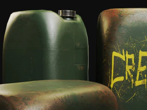Game Ready Plastic Can 3D Model