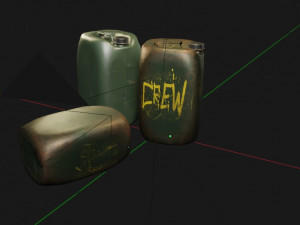 Game Ready Plastic Can 3D Модель