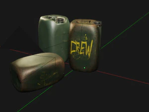 Game Ready Plastic Can 3D Model