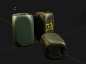 Game Ready Plastic Can 3D Model