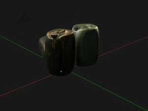 Game Ready Plastic Can 3D Model