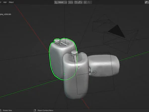 Game Ready Plastic Can 3D Model