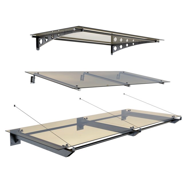 Glass canopy Modelo 3D .c4d .max .obj .3ds .fbx .stl .blend 