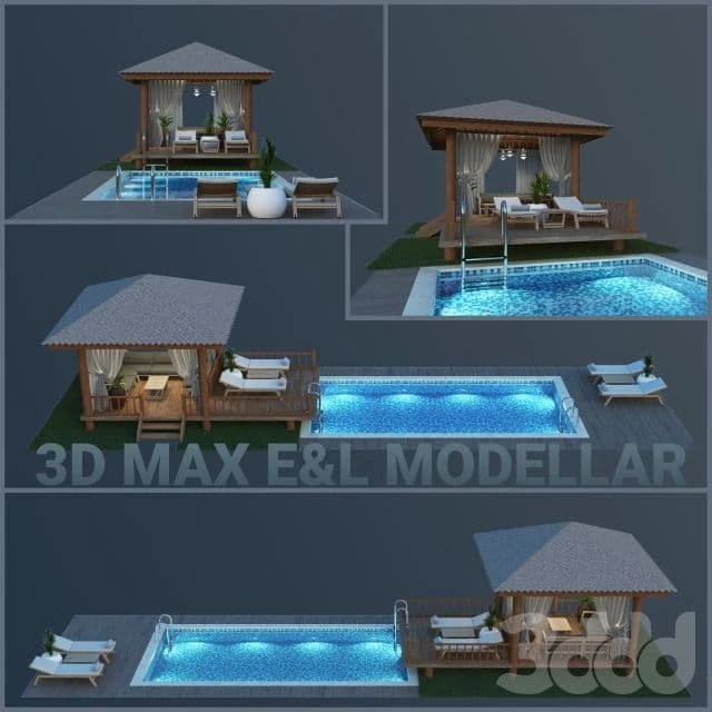 Basseyn 3D Model .c4d .max .obj .3ds .fbx .stl .blend 