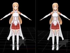 Azuna SAO 3Dモデル