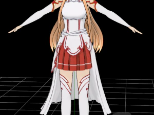 SAO アスナ 3Dモデル