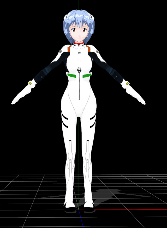 Rei Ayanami Evangelion 3D Model .c4d .max .obj .3ds .fbx .stl .blend 