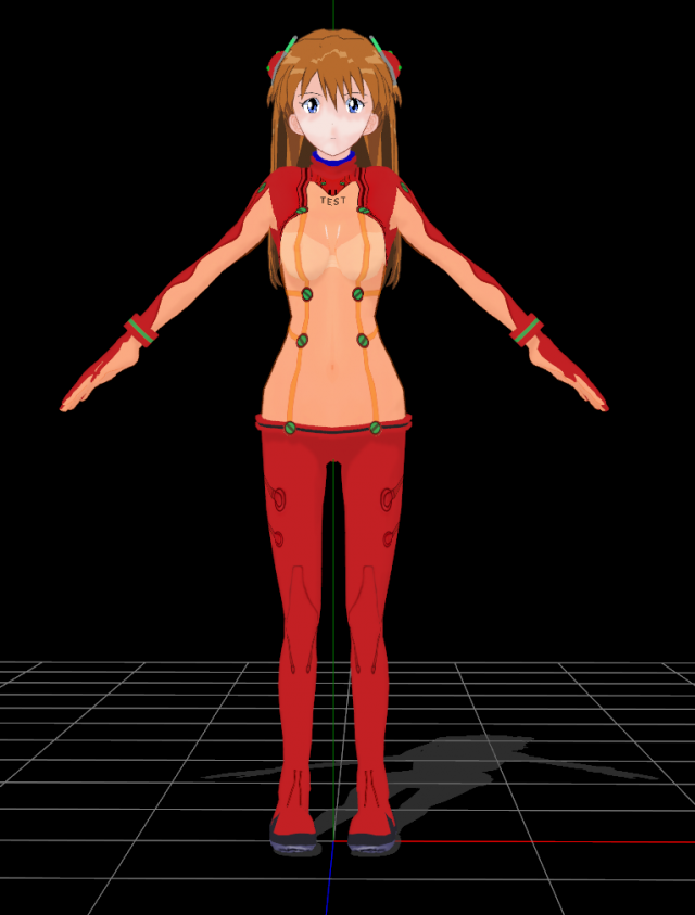 Asuka langley soryu evangelion 3Dモデル .c4d .max .obj .3ds .fbx .stl .blend 