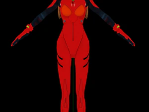 Asuka langley soryu normal takım elbise 3D Model